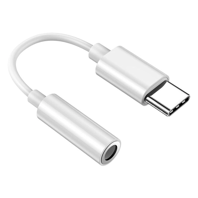Аудиокабель-адаптер Type-C с разъемом 3,5 мм для наушников, цифровой декодер-преобразователь, адаптер для микрофона для прямых трансляций
