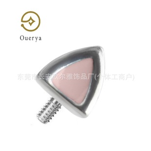 F136 Titanium Alloy Cat Ears Cute Earrings Devil's Eye High Position Ear Bone Nails Internal Thread Flats Bottom Ear Wheel Nails