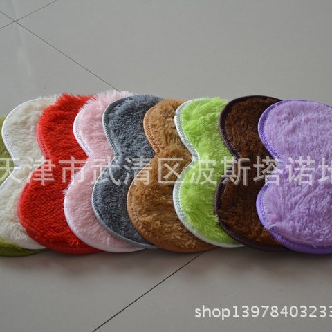 Fábrica al por mayor lavable lana de seda en forma de corazón alfombra de lana corta alfombra de piso adecuado para estera de pie silla Mat estudio dormitorio