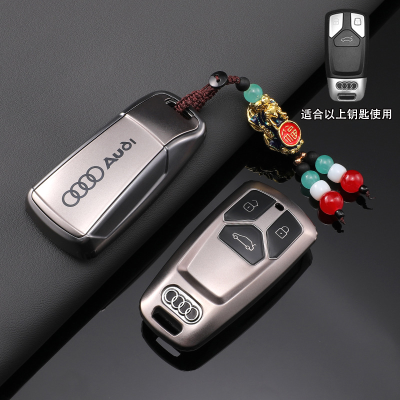 New Audi A6L Car Key Cover A7L Luxury A3 Dynamic Type Q8/Q4 Shell Q7/A8 Full Cover Q6 High-End Business