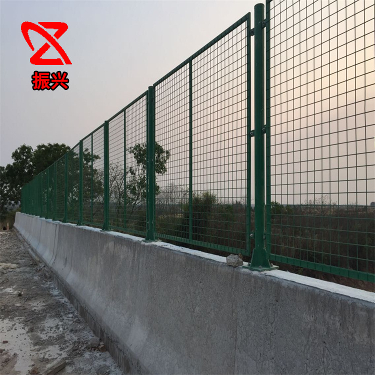 桥梁防抛网高速公路防眩网铁路高架桥菱形孔方形孔铁丝网框架护栏