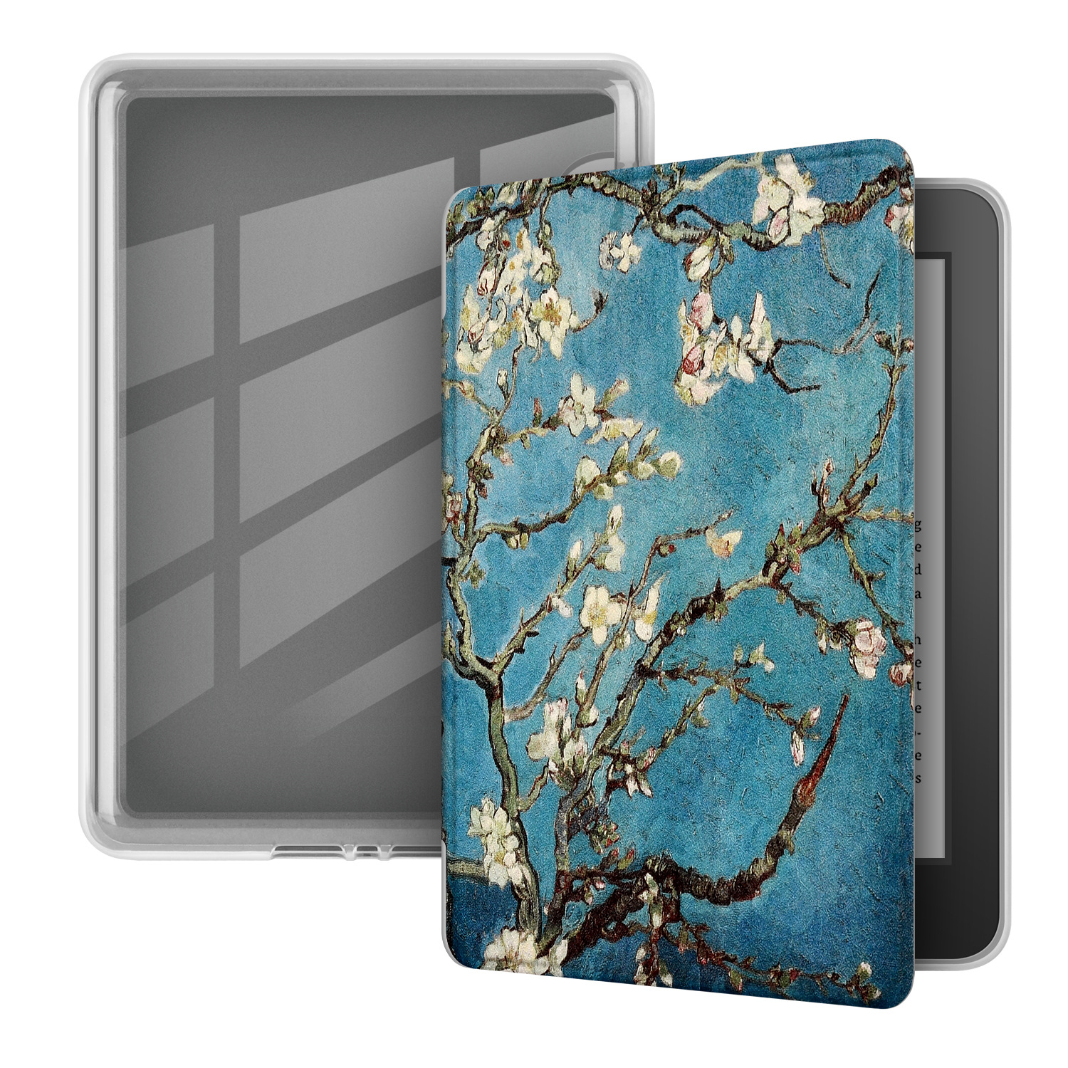 Aplicable kindle paperwhite6543 acrílico pintado funda protectora 658/558 funda protectora transparente