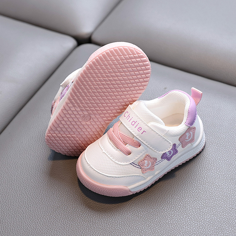 Zapatos para bebés pequeños, anti-patadas y antideslizantes para niños, tesoro para hombres y mujeres, zapatos para niños, modelos de primavera y otoño de 1 a 3 años, suela suave