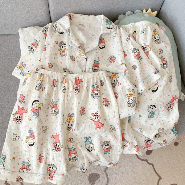 Yunduo Cotton-J2825# Crocodile Xiaoxin three-piece set