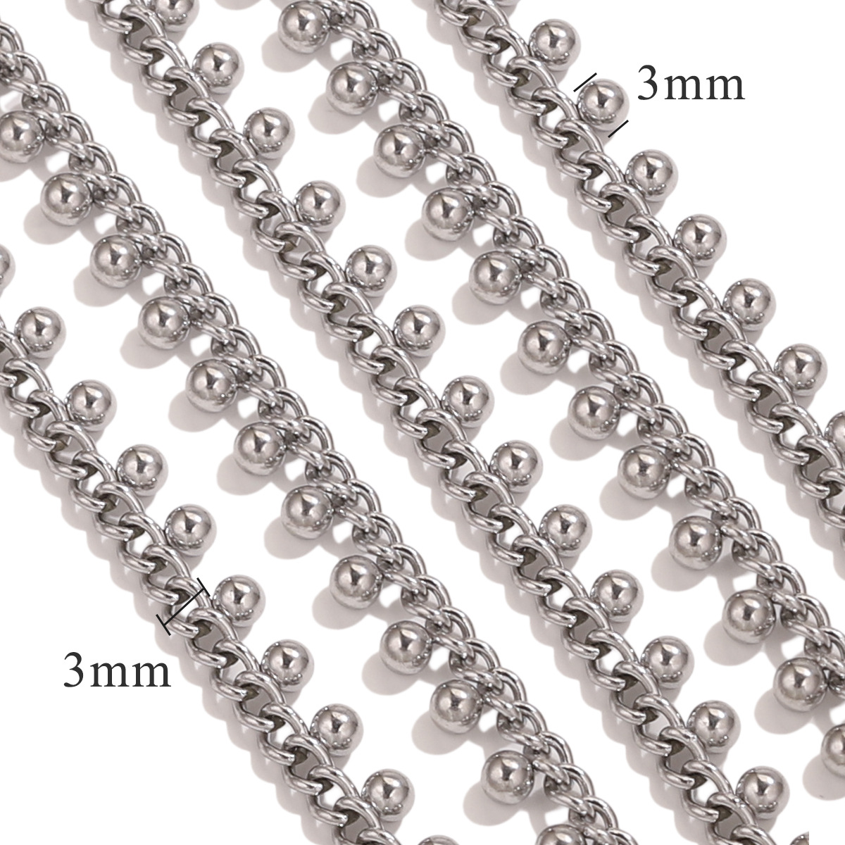 06 cadena de cuentas de soldadura lateral