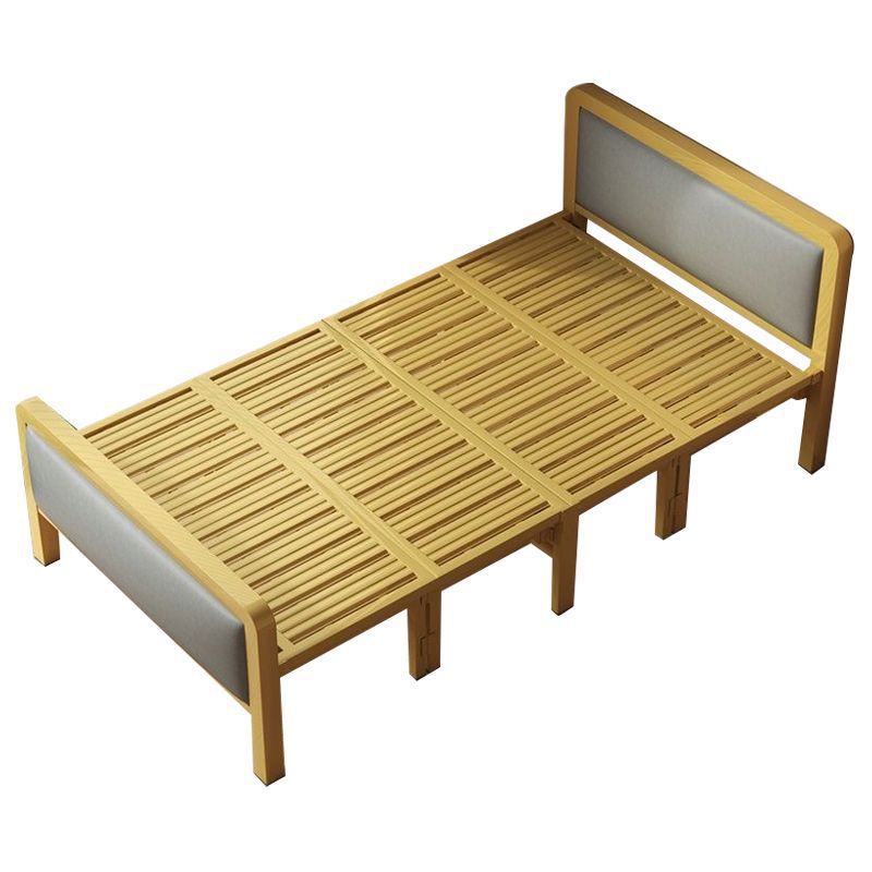Cama plegable reforzada cama doble simple para adultos cama de almuerzo cama de acero inoxidable quilla cuadrada cama plegable