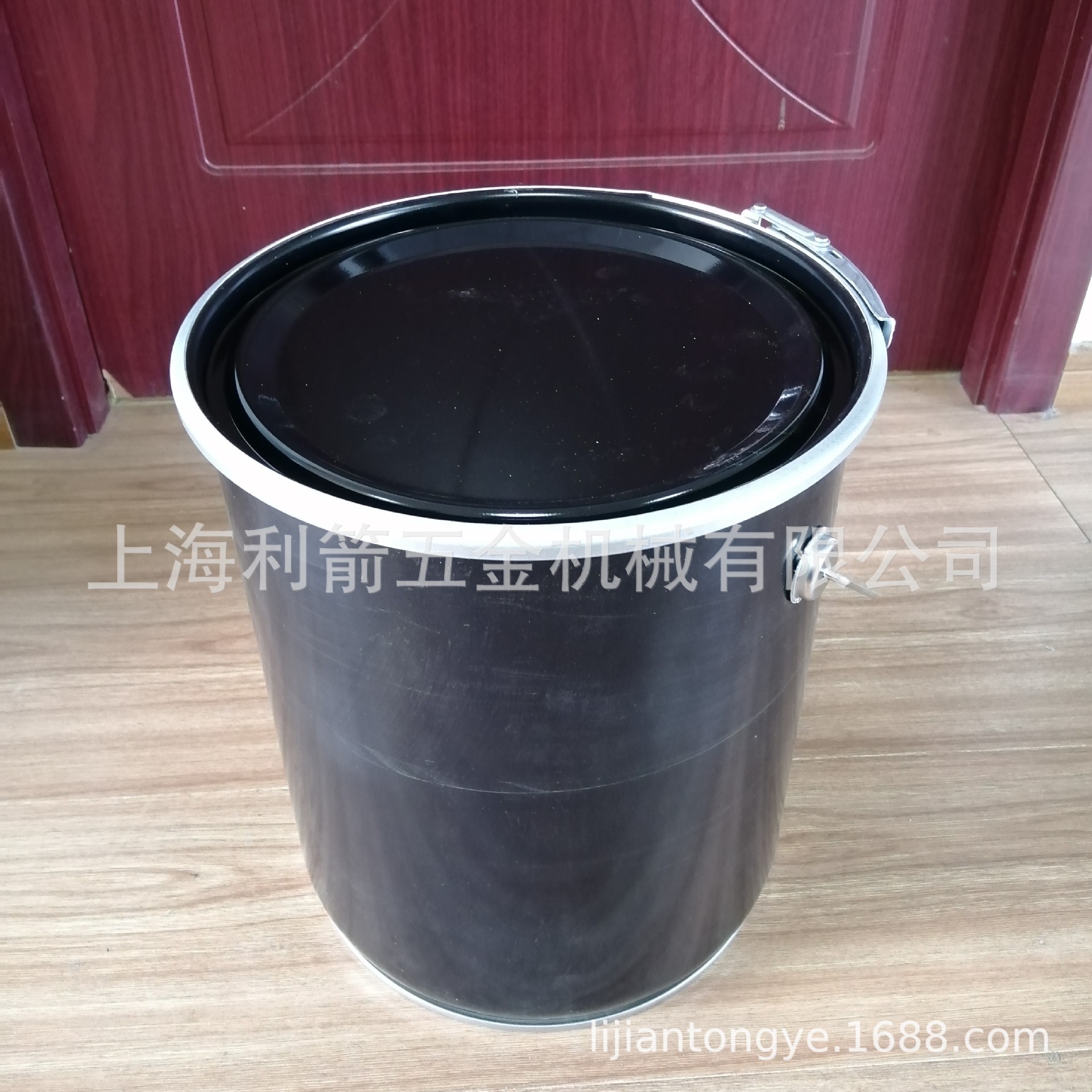 18L直身金属开口桶，抱箍桶，开口抱箍桶，油桶周转桶，上海利箭
