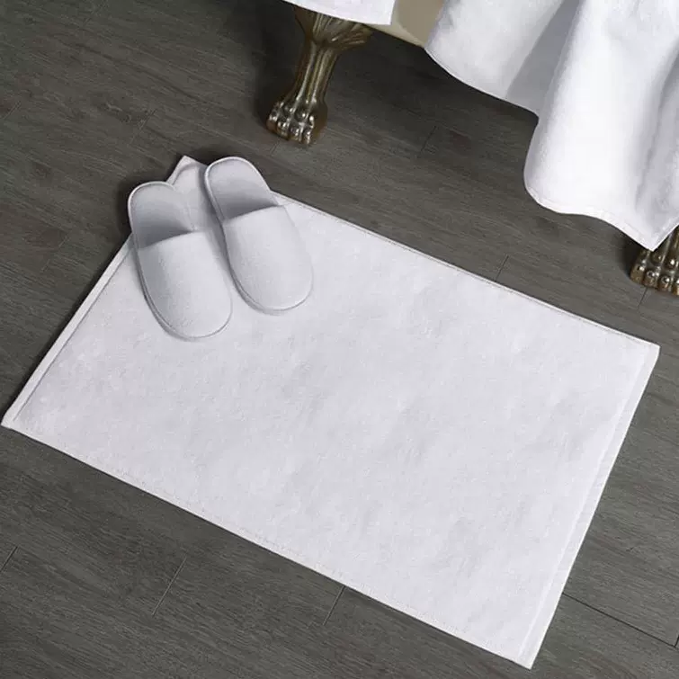 卫生间浴室毛巾地垫50*80 加厚加大踩脚吸水不掉毛纯棉酒店地巾