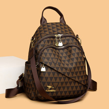 潮流时尚印花双肩包女跨境新款多功能实用单肩双肩背包大容量书包