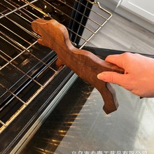 木质烤箱推拉工具厨房烤箱架推拉器避免烫手轻松实木拉拔器小工具