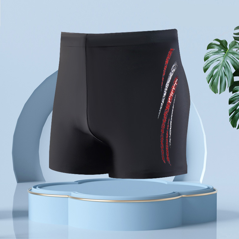 Nuevos pantalones de baño para hombres, pantalones de baño para adultos, pantalones de baño para hombres, pantalones de baño de ángulo plano de secado rápido, pantalones de baño para hombres, 5 puntos