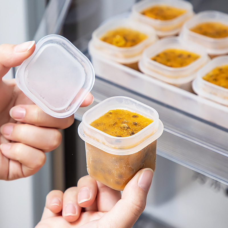 冷蔵庫ミニ収納ボックス透明蓋付き食品包装ボックス食品グレードのコンパートメント冷凍庫冷蔵庫収納クリッパーボックス|undefined