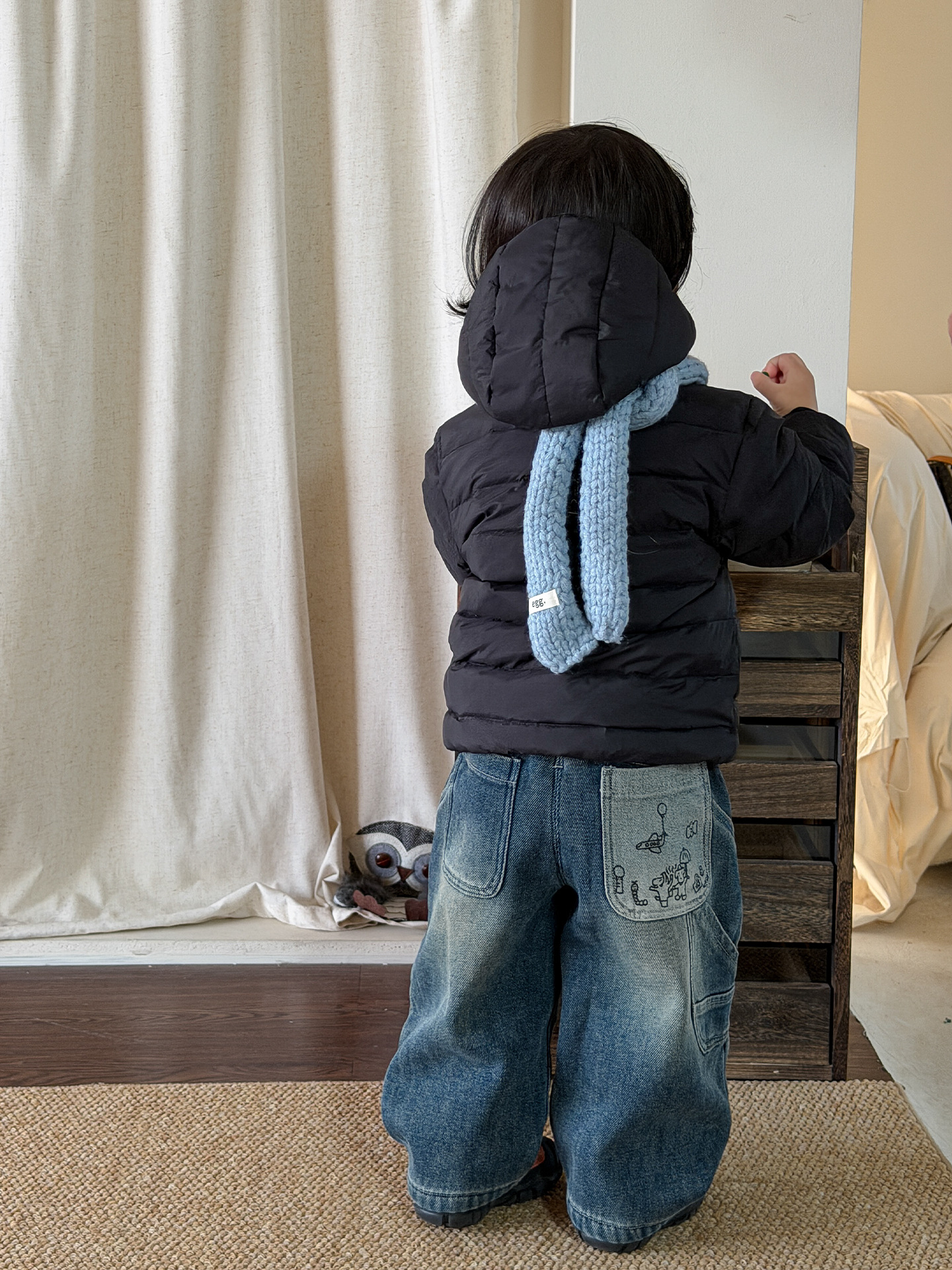 Ingke ropa infantil chaqueta de plumón para niños ropa de invierno 2025 joven maestro 90 blanco chaqueta de ropa para niños ropa de bebé