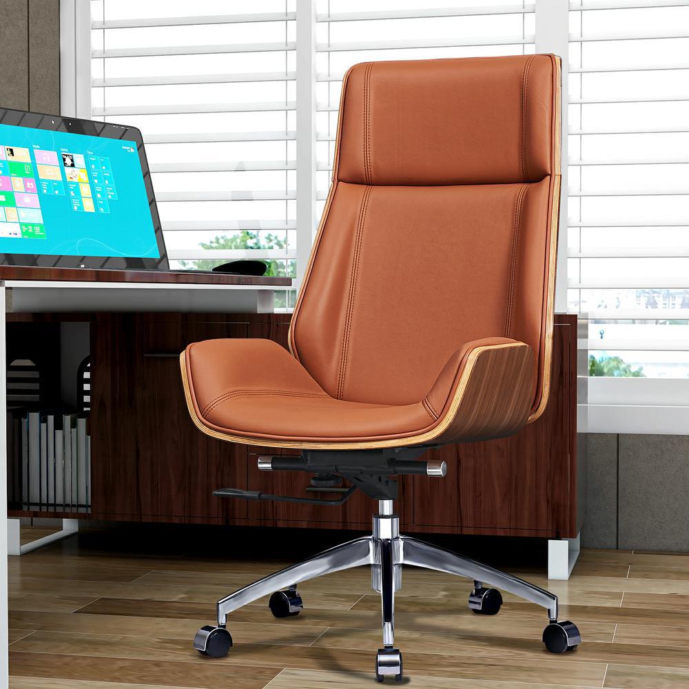 HJ310B新品办公椅电脑椅子旋转办公椅真皮办公椅海外仓一件代发