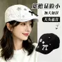 星星日系黑色蝴蝶结画家帽