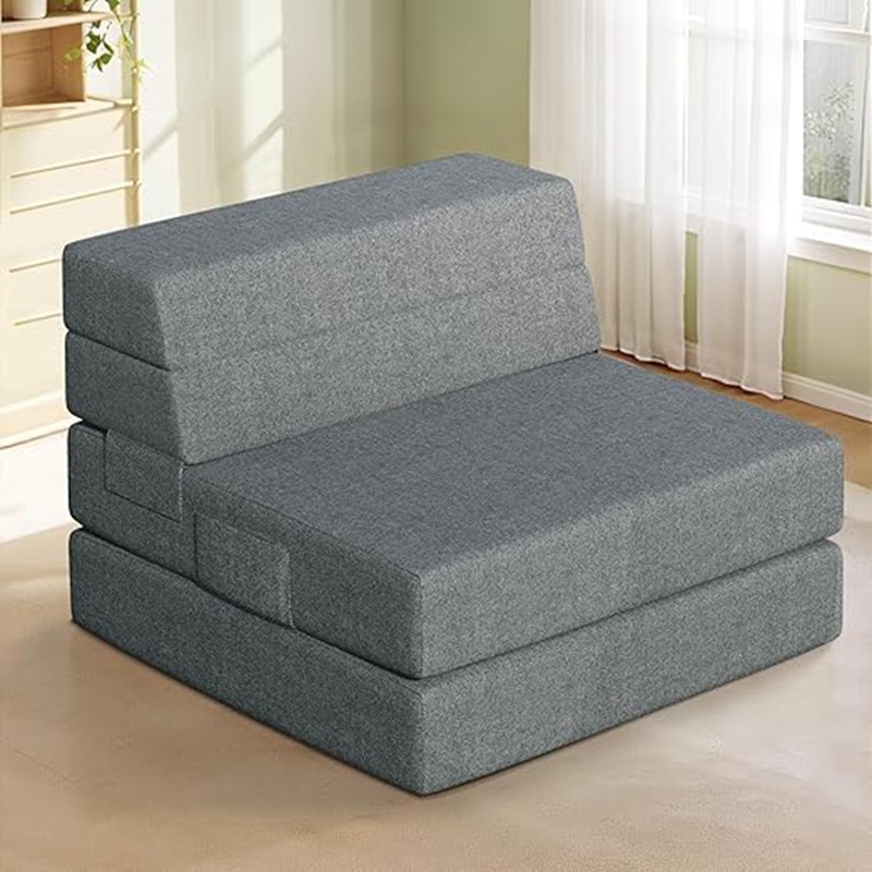 Customized Tatami Sofa, Japanese-Style Folding Sofa Bed, Dual-Purpose Small Living Room Lazy Lounge Chair, Suitable for Sleeping and Reclining, Import and Export