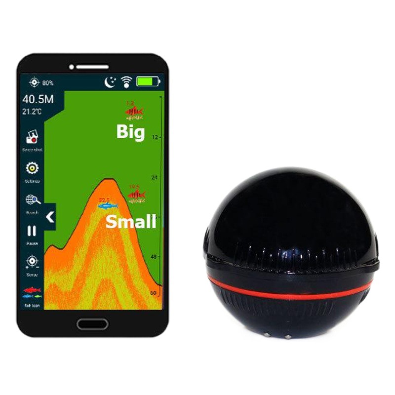 Erchang buscador de peces inalámbrico teléfono móvil Bluetooth inteligente sonar detector de peces submarino visual HD artefacto de pesca image 1