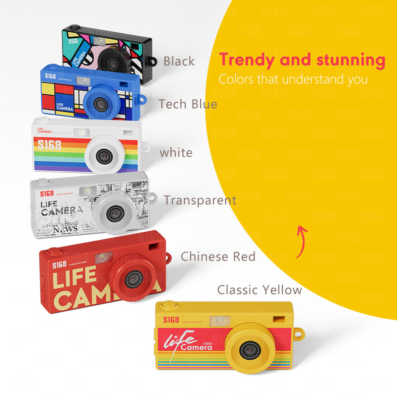 Cross-Border Exclusive Mini Camera 2K High-Definition Retro Ccd Portable Pocket Camera for Students, Birthday Gift