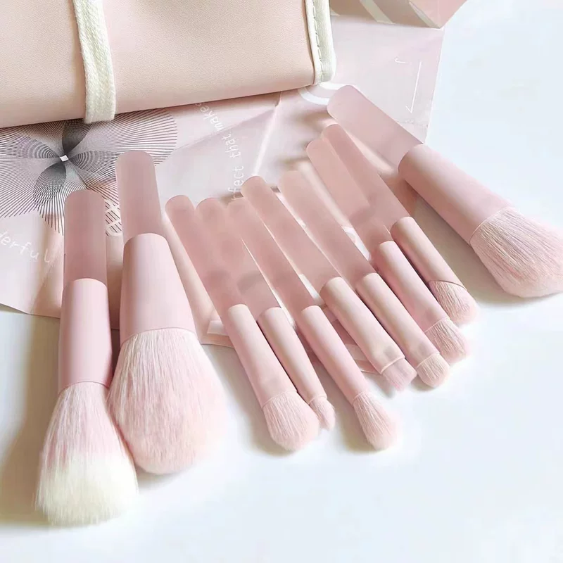 Brush set, 10 pieces, translucent shading, short-handle multi-color kit