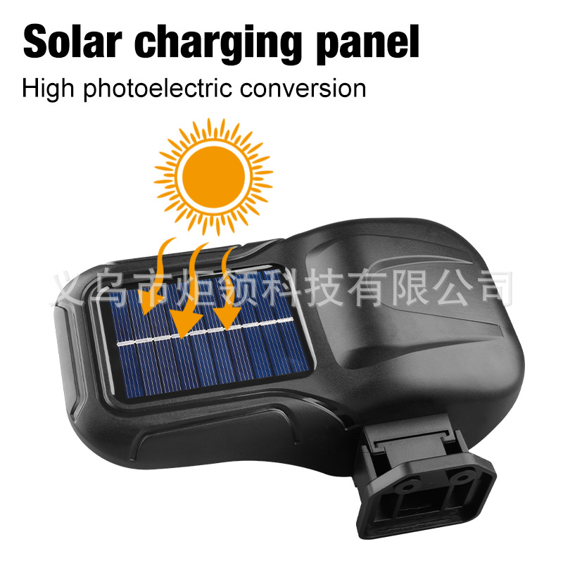 跨境新款太阳能人体感应壁灯天黑自动亮庭院灯TYPE-C可充电墙壁灯