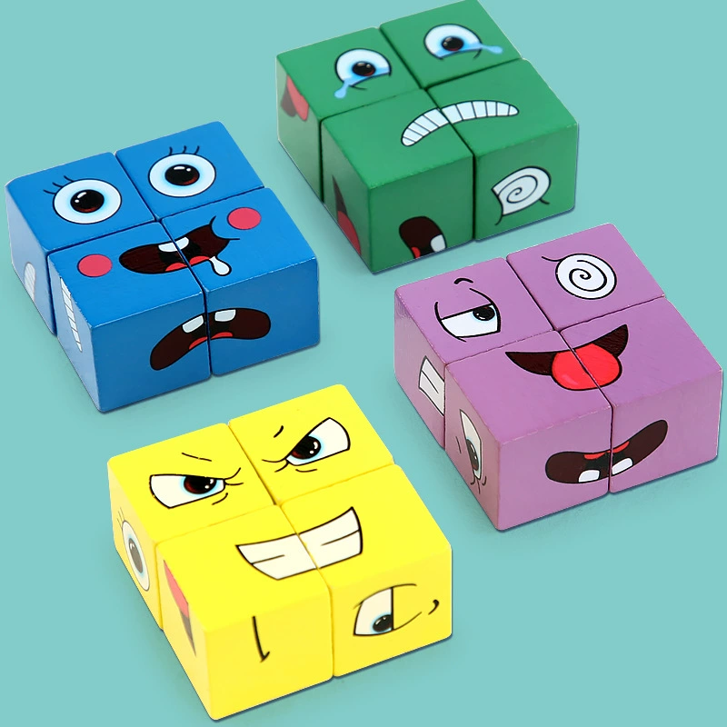 К Rubik's кубик, интеллектуальный конструктор, настольная игра, деревянная игрушка, раннее образование, оптовая закупка
