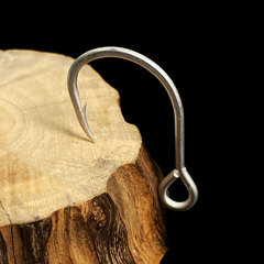 Lure Hook Large Eye Meagre Hook 8#-3/0# Iron Plate Single Hook Sharp Barbbed Hook Point Fishing Hook Wholesale