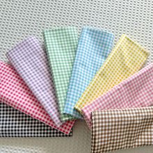1.6米宽幅 25款4mm新款小格子 纯棉斜纹布 手工装饰床品diy面料