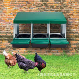 跨境鸡下蛋镀锌产蛋箱可悬挂平放34穴组装便捷工厂直供可定制蛋箱