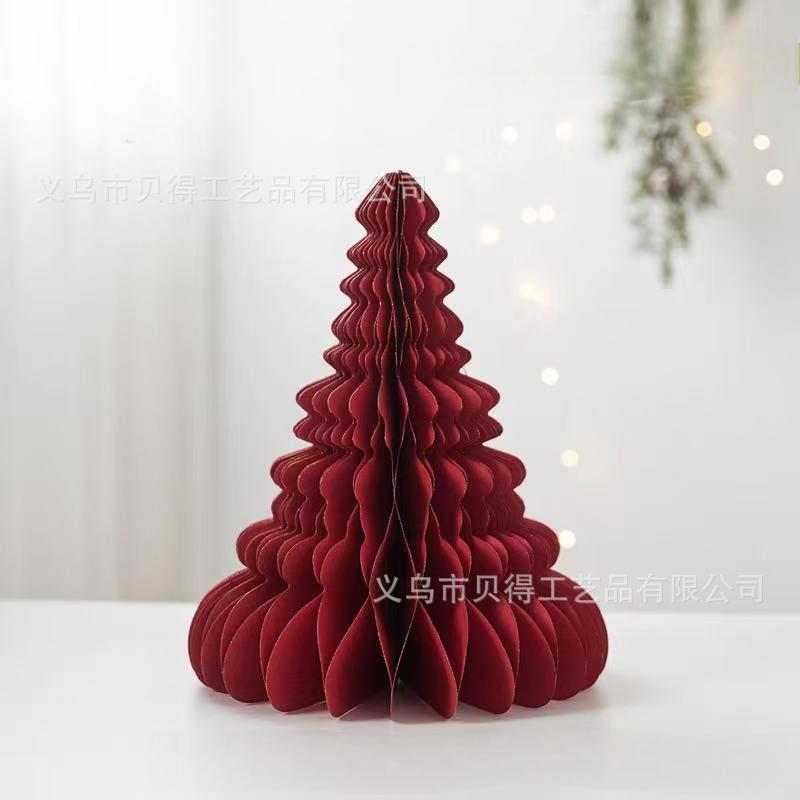 Decoraciones de Navidad, adornos de árbol de Navidad, colgantes de Navidad plegables, adornos de árbol de Navidad, árbol de mesa, árbol de Navidad