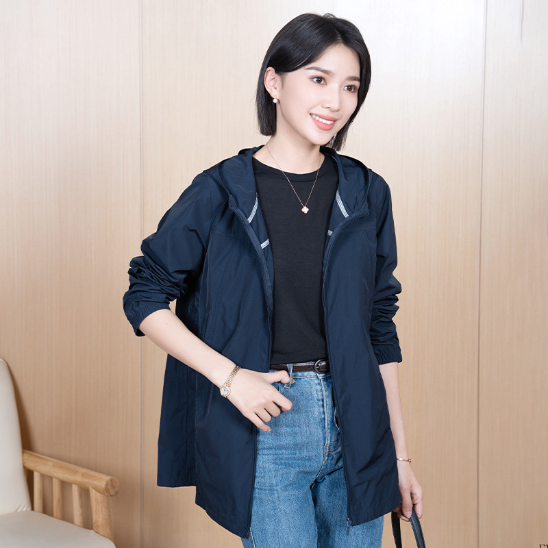 Yun Yun 2026 New Style Elegant Hooded Casual Spring and Summer Versatile Women's Coat Trench Coat Fashionable Versatile Jacket