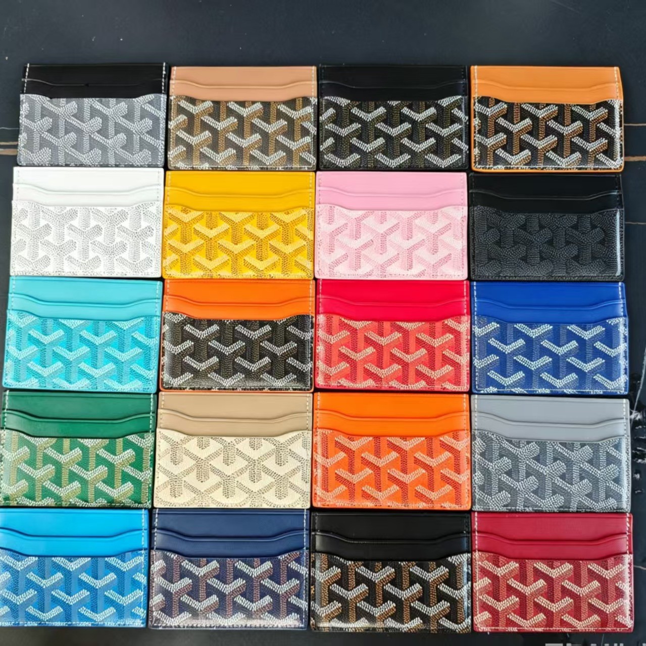Card Holder Goya New Classic Card Holder for Men and Women, Short Style, Compact Card Holder, Large Capacity, Genuine Leather Coin Purse