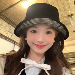 『双面可戴』气质渔夫帽子女秋冬新款显脸小复古水桶帽高级感盆帽