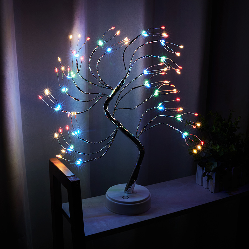 108L 실버 브랜치 트리 라이트 [컬러 라이트]