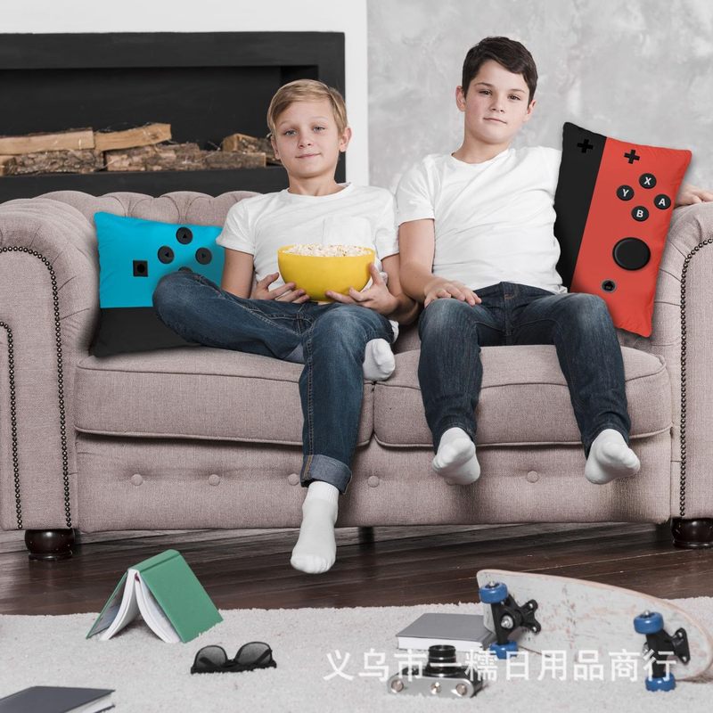Temuクロスボーダー人気ゲーム機抱き枕カバーソファ抱き枕カバーリビングルーム抱き枕オフィス腰枕クッション|undefined