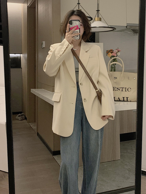 西装外套女2025新款秋款今年流行气质休闲小个子高级感炸街小西服|undefined