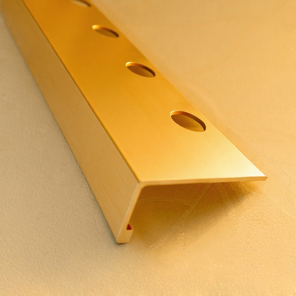 铝合金瓷砖L形角线地板扣条配件型材佛山源头厂家直供阳极氧化