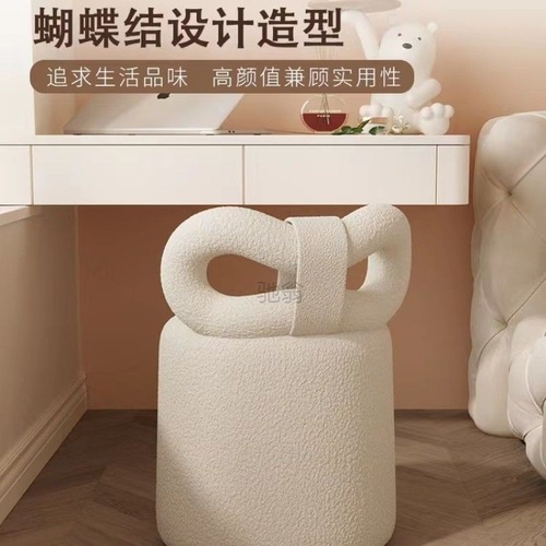 3l doorway shoe changing stool room makeup chair ins style dressing table makeup stool makeup chair backrest comfortable