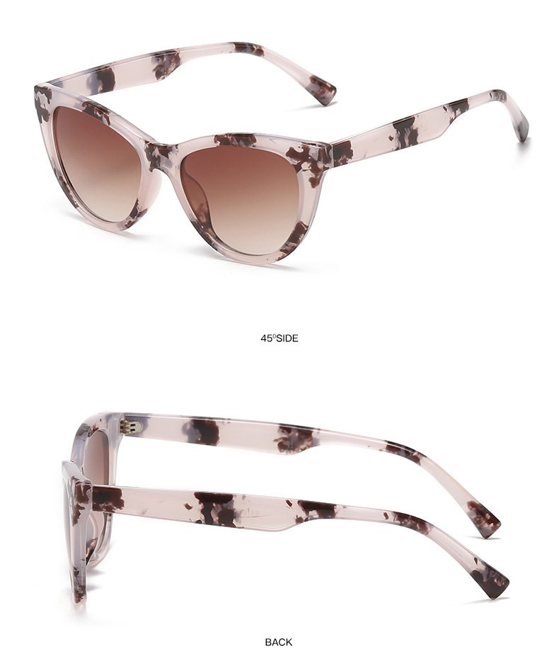 35g Weight Full Frame Glasses Structure Sunglasses Classification Ac, UV400 Protection Lens Material Cat Eye Glasses Style Outdoor, Travel Occasion Solid Color Pattern All Seasons Season Unisex Gender Retro, Classic Style Style Retro Classic Style Solid Color Ac UV400 Protection Cat Eye Full Frame Women's Sunglasses 11