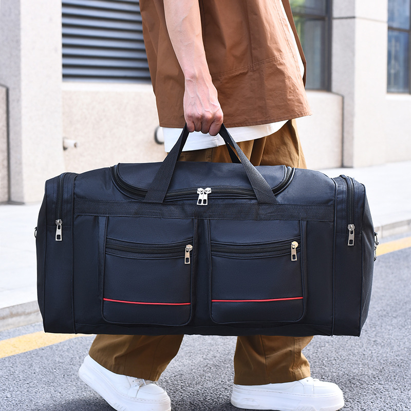 Large-Capacity Simple Portable Travel Bag Multi-Functional Foldable Luggage Bag Short-Distance Travel Moving Handbag Cross-Border
