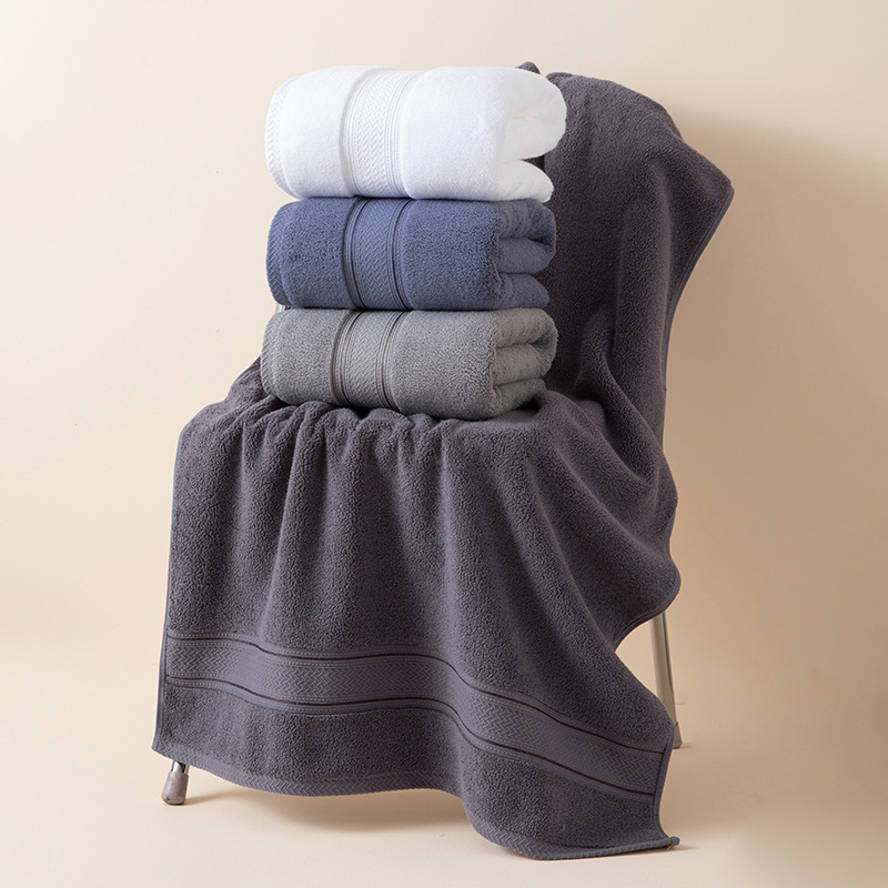 Saugfähiges Badetuch Aus Reiner Baumwolle Für Damen Und Herren_voghion.com
