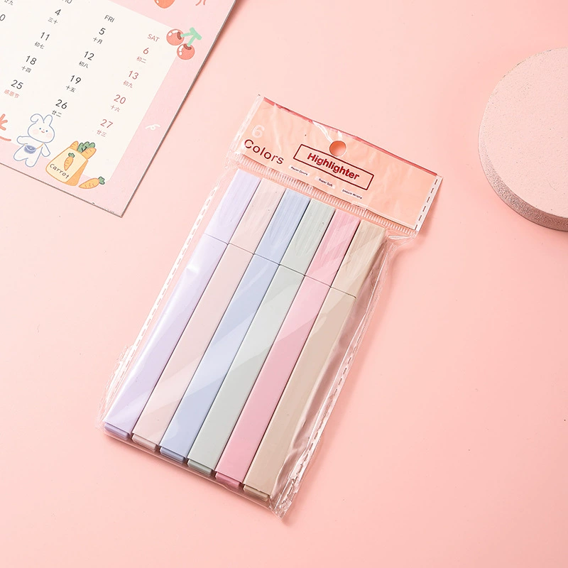 Накопитель с обтекаемой головой Highlighter набор, флуоресцентная пастельная акварель, 6–12 цветов, варианты с одной и двумя головками