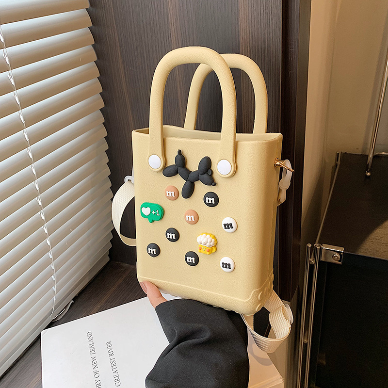 クロスボーダーDIY手提げ穴包ネット赤同項キャンディー色小方包ビーチレジャーシングルショルダーバッグ|undefined