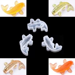 Butterfly Dance DIY crystal drop resin mold mirror stereo koi ornaments decorative carp silicone mold