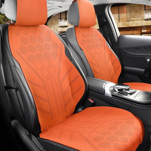 New car seat cushion, universal for all seasons, ultra-thin suede summer half-pack seat cushion, new energy