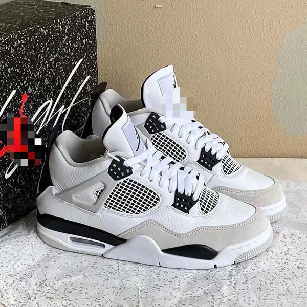 Men's and Women's Wear-Resistant White Cement Mid-Top Air-Cushion Popular Couple Basketball Shoes Versatile Trendy Shock-Absorbing Sports Shoes