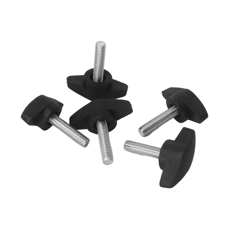 T型胶头M6*10/12/15/16/20/25/30/35/40一字塑料手拧螺丝手柄螺丝