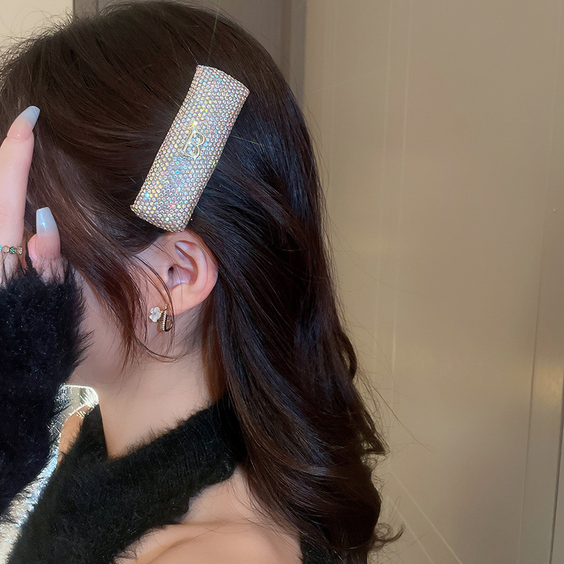 INS Style Letter Rhinestone Hair Clip 1 Piece23