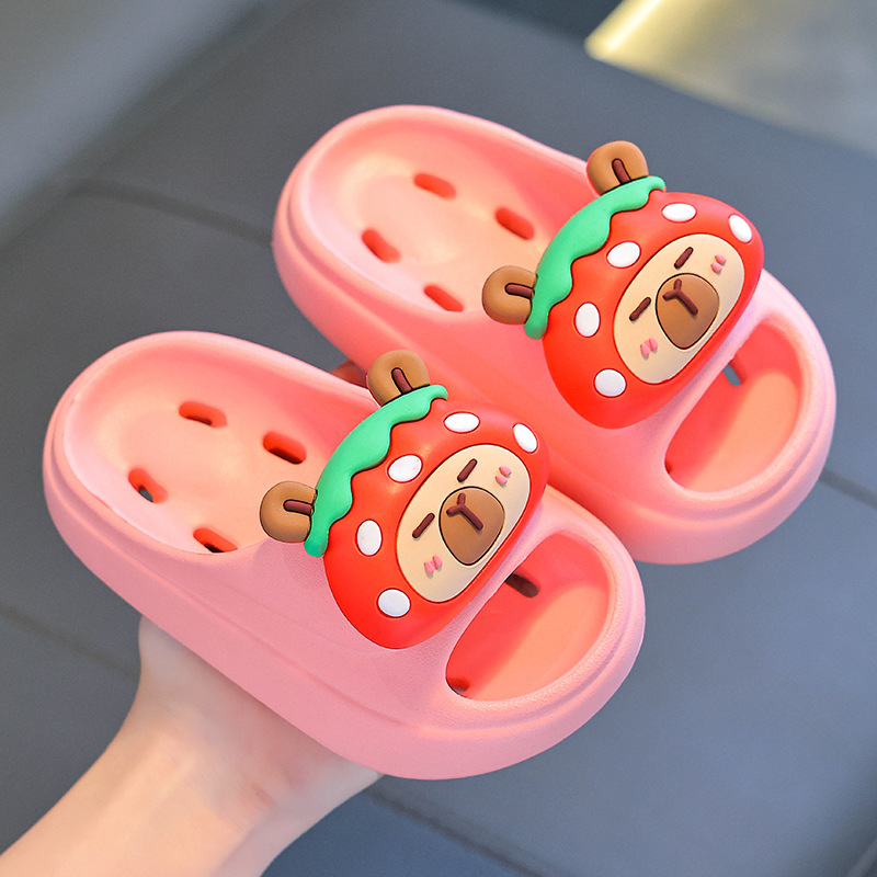 Verano niños fugas zapatillas frías antideslizantes para niños y niñas pedazos sensación de niños pequeños padres e hijos seco rápido para niños bañados zapatillas frías