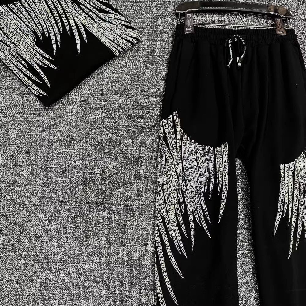 Sieviešu apģērbs Īpaši liela izmēra resns mm augstu vidukli deviņu punktu harēma bikses Vasaras jaunas vīriešu un sieviešu pēdas saistošas, izturīgas gludinātas dimanta bikses_voghion.com