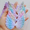 Rainbow children's hair accessory with accessories, colorful angel wings
